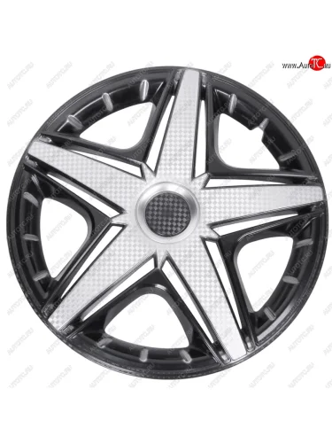 Колпак колеса R-14 черныйсильвер НХЛ СУПЕР комплект 4шт. NO NAME нхл супер r14