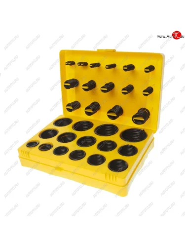 Кольцо уплотнительное набор 30 размеров 386шт. (кейс) NO NAME нку 30386 (ж)