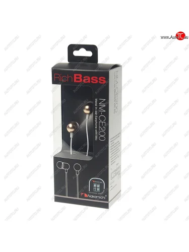 Наушники внутриканальные золотистые NAKAMICHI NAKAMICHI nm-ce200(gd)