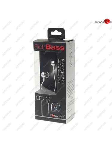 Наушники внутриканальные серебристые NAKAMICHI NAKAMICHI nm-ce200(sl) NAKAMICHI nm-ce200(sl)