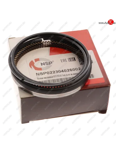 Кольца поршневые HYUNDAI Accent (02-),Getz (05-) KIA Rio (05-) (1.41.5) (DOHC) d+0.00 комплект NSP NSP nsp022304026002