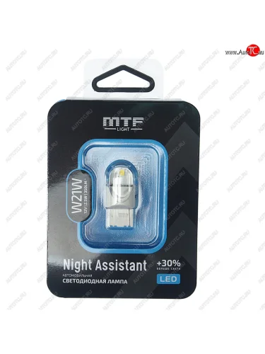 Лампа светодиодная 12V W21W W3x16d блистер (1шт.) MTF MTF nw21ww