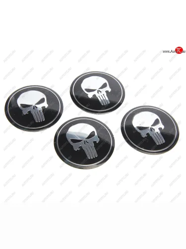 Эмблема диска колесного КАРАТЕЛЬ (6см) металл комплект 4шт. MASHINOKOM MASHINOKOM nzd6 061