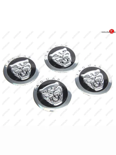 Эмблема диска колесного JAGUAR №2 (6см) металл комплект 4шт. MASHINOKOM MASHINOKOM nzd6 075-1