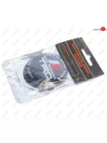 Эмблема диска колесного КАРБОН TRD (6см) металл комплект 4шт. MASHINOKOM MASHINOKOM nzd6 093