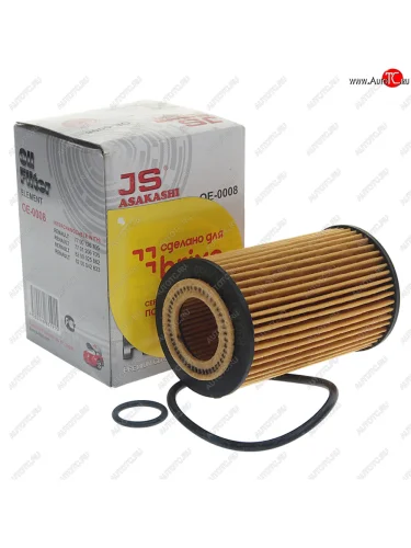 Фильтр масляный RENAULT Clio (99-09),Kangoo (01-09) JS ASAKASHI JS ASAKASHI oe0008