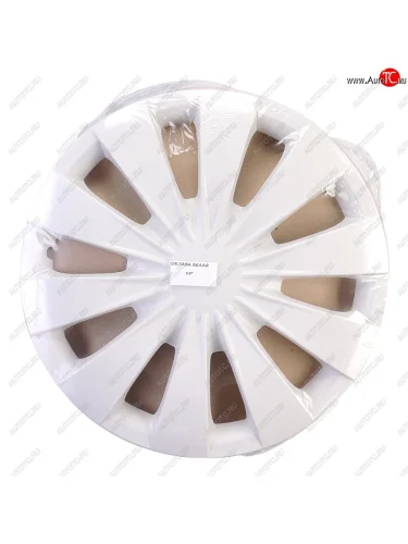 Колпак колеса R-14 белый ОКТАВА комплект 4шт.  октава бл r-14