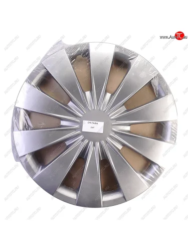 Колпак колеса R-14 серый ОКТАВА комплект 4шт. NO NAME октава r-14