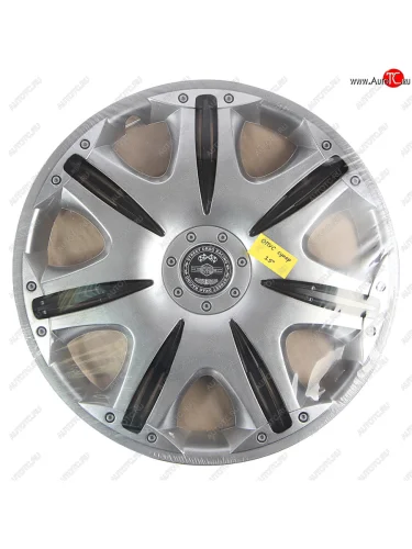 Колпак колеса R-15 черныйсильвер ОПУС СУПЕР комплект 4шт. NO NAME опус супер r15