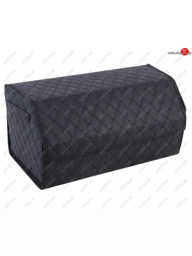 Органайзер в багажник 60х30х30см 3D экокожа черный кант черный дв.ромб FOR CARS FOR CARS orgd60111