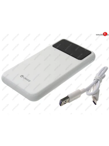 Аккумулятор внешний 10000мАч для зарядки мобильных устройств UNICO UNICO pb10000pdunc