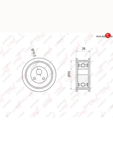 Ролик натяжной ВАЗ-2105,2108 ремня ГРМ НО LYNX LYNX pb1025