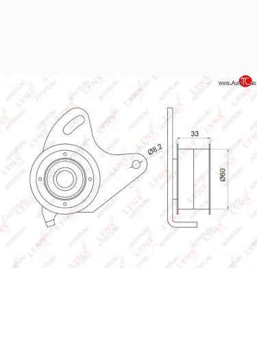 Ролик ГРМ HYUNDAI Porter,Galloper,Starex H-1 натяжителя с кронштейном LYNX LYNX pb1030