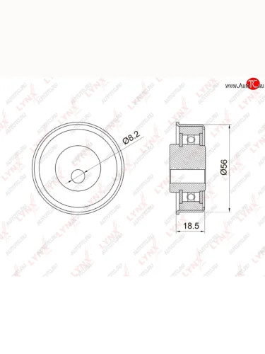 Ролик ГРМ MITSUBISHI Lancer (03-13) натяжителя LYNX LYNX pb1037