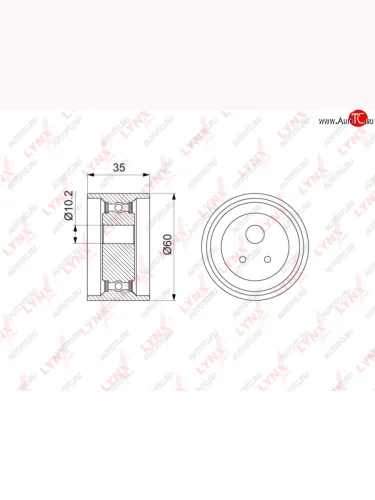 Ролик ГРМ MITSUBISHI Pajero Sport натяжителя LYNX LYNX pb1041