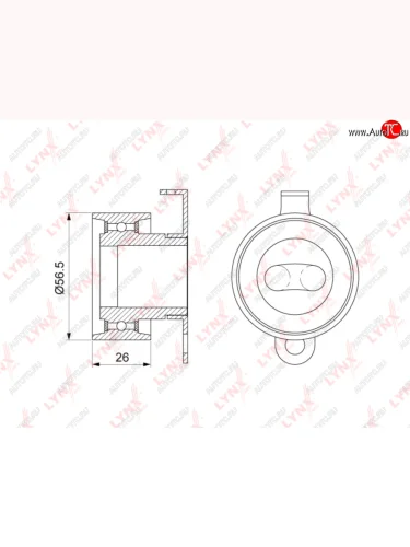 Ролик ГРМ HONDA Civic,CRX,Concerto (1.3-1.6) натяжителя LYNX LYNX pb1140