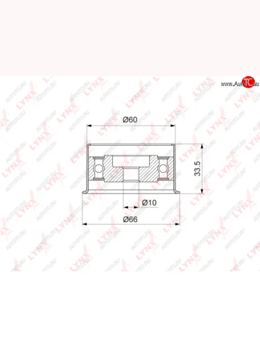 Ролик ГРМ HYUNDAI Sonata (98-01) натяжителя LYNX LYNX pb1210