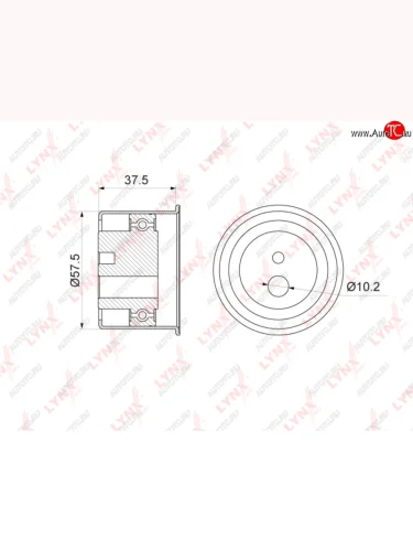 Ролик ГРМ HYUNDAI Coupe,Santa Fe,Sonata,Tucson KIA Magentis,Sportage обводной LYNX LYNX pb3165