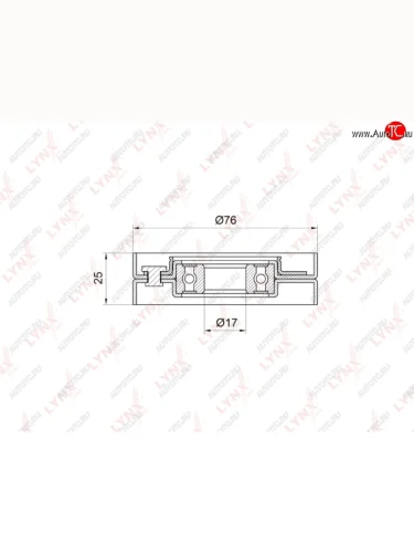 Ролик приводного ремня VW Passat (98-05) AUDI A4,A8 SKODA Superb (01-) VOLVO S70,S90 натяжителя LYNX LYNX pb5001
