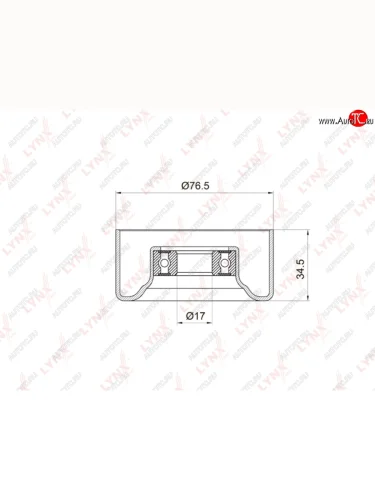 Ролик приводного ремня HONDA Accord (2.4) натяжителя LYNX LYNX pb5004