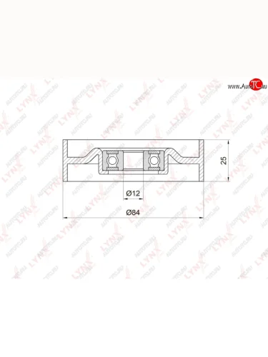 Ролик приводного ремня NISSAN Maxima,Primera натяжителя кондиционера LYNX LYNX pb5015