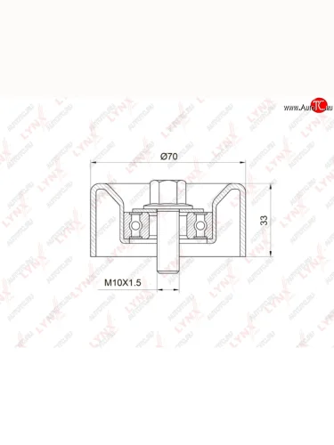 Ролик приводного ремня TOYOTA Avensis (01-09),Camry (03-08) натяжителя LYNX LYNX pb5032 LYNX pb5032