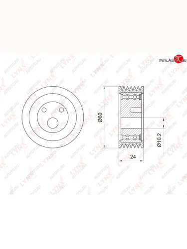 Ролик натяжной ВАЗ-2110,2170 привода компрессора LYNX LYNX pb5039