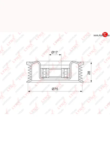 Ролик приводного ремня MAZDA 3 (03-08) натяжителя LYNX LYNX pb5144