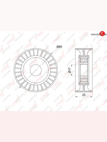 Ролик приводного ремня FIAT Punto (199),Qubo SUZUKI Ignis,Swift (EZ,FZ,MZ,NZ) натяжителя LYNX LYNX pb5203