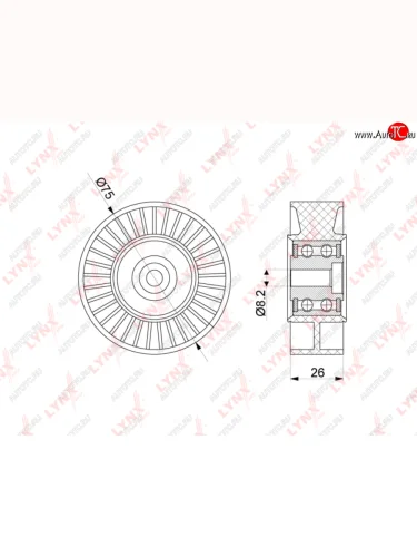 Натяжитель приводного ремня VW Passat,Phaeton,Touareg AUDI A4,A6,A8,Q5,Q7 (3.0 TDI) (04-) LYNX LYNX pb5280