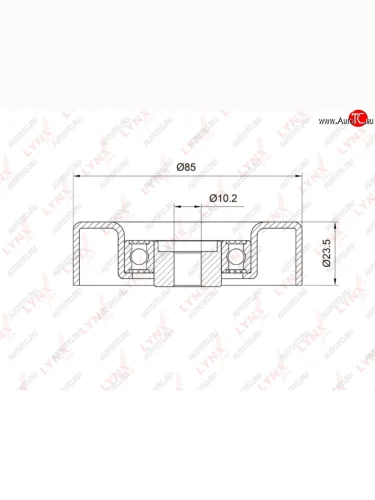 Ролик приводного ремня SUZUKI Grand Vitara (98-),RX4 (06-09) обводной LYNX LYNX pb7030