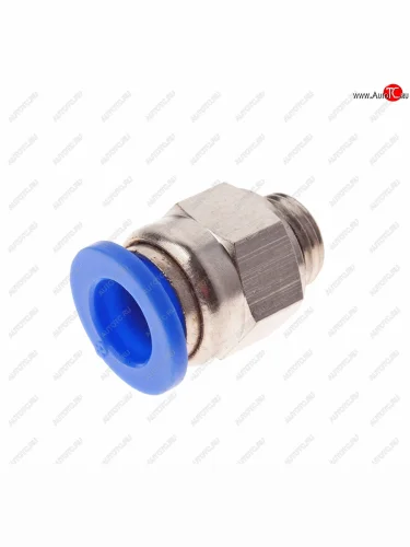 Соединитель трубки ПВХ,полиамид d=8мм (наружная резьба) М10х1 прямой металлический NO NAME pc m10x1 d=8