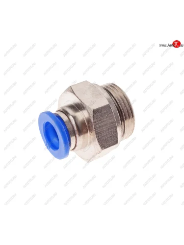 Соединитель трубки ПВХ,полиамид d=10мм (наружная резьба) М22х1.5 прямой металлический NO NAME pc m22x1.5 d=10