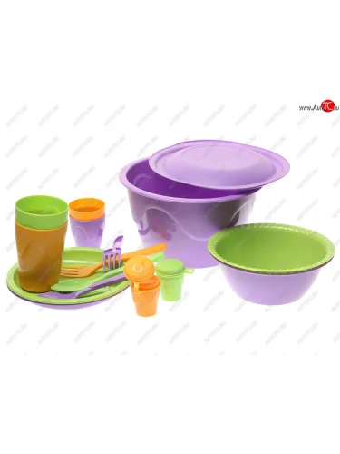 Набор посуды туристический 16 предмет на 2 персоны СЛЕДОПЫТ СЛЕДОПЫТ pf-cws-ps04