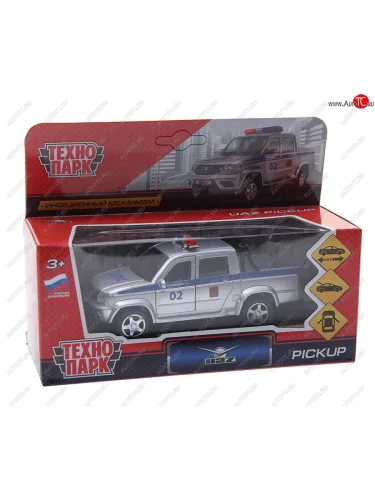 Модель автомобиля УАЗ пикап металлическая ТЕХНОПАРК ТЕХНОПАРК pickup-12mil-sol