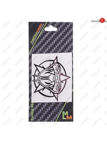 Наклейка металлическая Кобра-звезда 50х50мм MASHINOKOM MASHINOKOM pkta 006