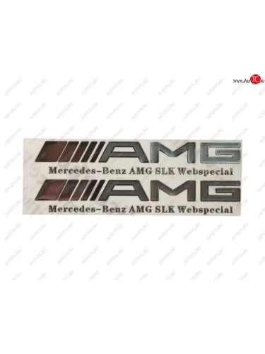 Наклейка металлическая AMG 15х90мм (2шт.) MASHINOKOM MASHINOKOM pkta 011
