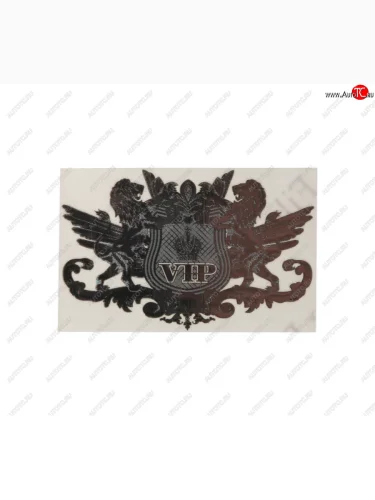 Наклейка металлическая VIP 35х65мм MASHINOKOM MASHINOKOM pkta 051