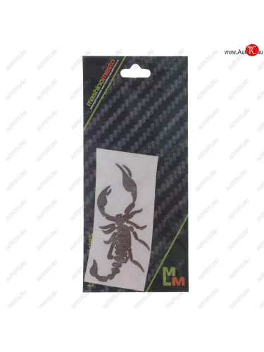 Наклейка металлическая Скорпион 35х70мм MASHINOKOM MASHINOKOM pkta 069