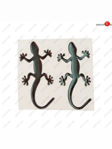 Наклейка металлическая Ящерица 50х25мм (2шт.) MASHINOKOM MASHINOKOM pkta 071