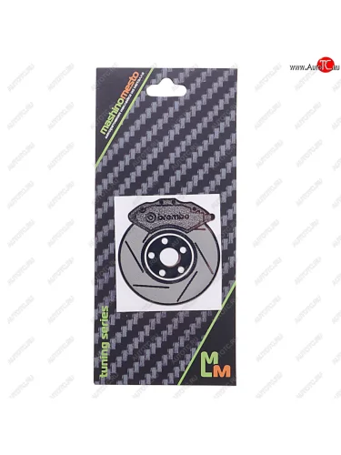 Наклейка металлическая Brembo 45х45мм круглая MASHINOKOM MASHINOKOM pkta 074