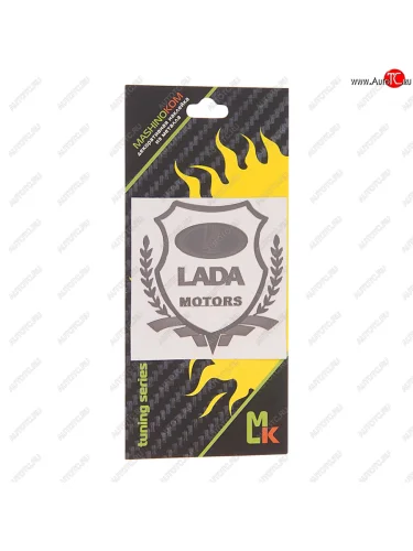 Наклейка металлическая Лада Моторс 40х40мм MASHINOKOM MASHINOKOM pkta 132