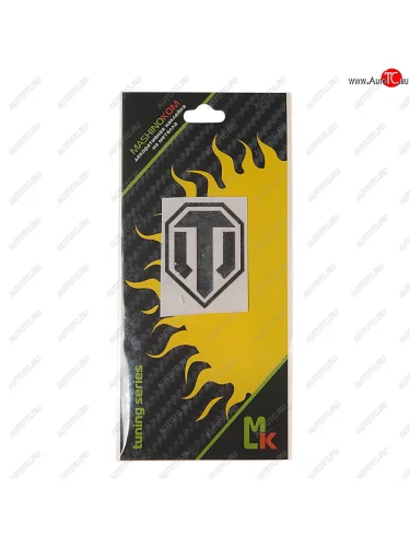 Наклейка металлическая Эмблема ВоТ 40х40мм MASHINOKOM MASHINOKOM pkta 133