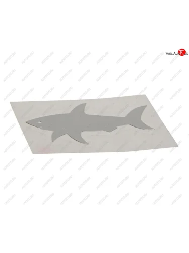 Наклейка металлическая Акула №3 53х30мм MASHINOKOM MASHINOKOM pkta 138