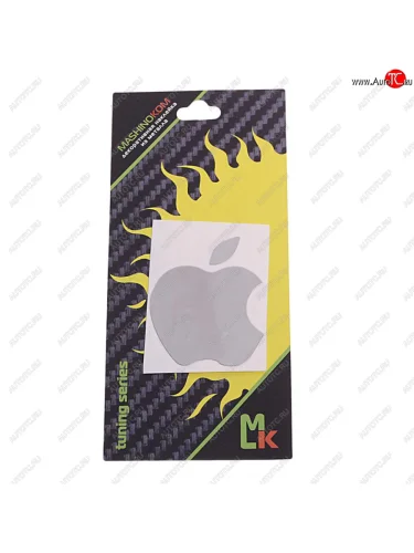 Наклейка металлическая Эпл 40х48мм MASHINOKOM MASHINOKOM pkta 141