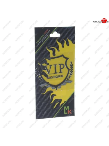 Наклейка металлическая ВИП моторз серая 55х60мм MASHINOKOM MASHINOKOM pkta 159
