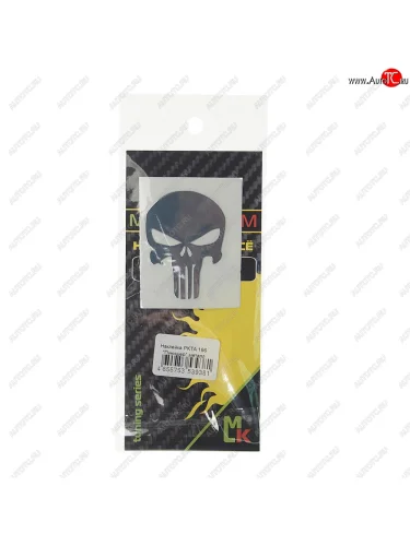 Наклейка металлическая Пунишер 36х50мм MASHINOKOM MASHINOKOM pkta 166