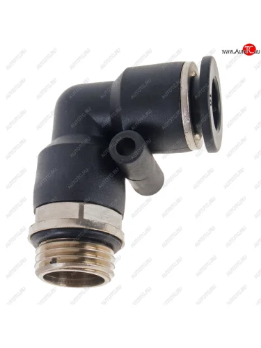 Соединитель трубки ПВХ,полиамид d=10мм (наружная резьба) М16х1.5 угольник металлический NO NAME pl m16x1.5 d=10