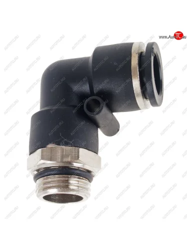 Соединитель трубки ПВХ,полиамид d=12мм (наружная резьба) М16х1.5 угольник металлический NO NAME pl m16x1.5 d=12