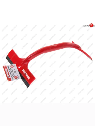 Скребок для сгона воды 16х9см двусторонний красный ZIPOWER ZIPOWER pm2112